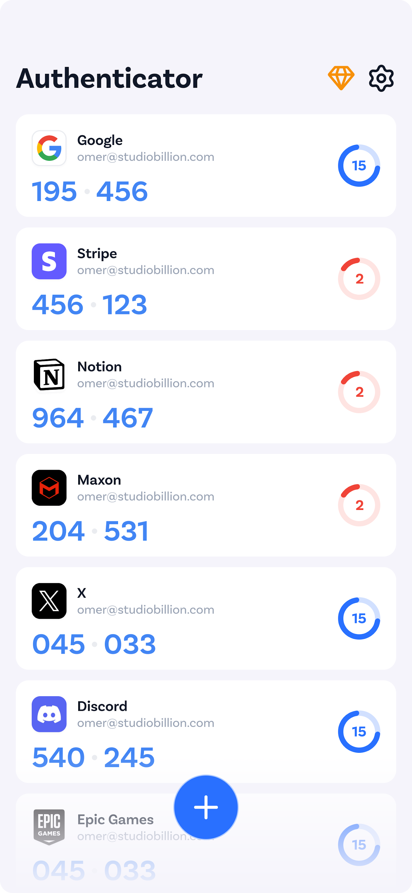 اسکرین شات 1 برنامه Authenticator Secure App