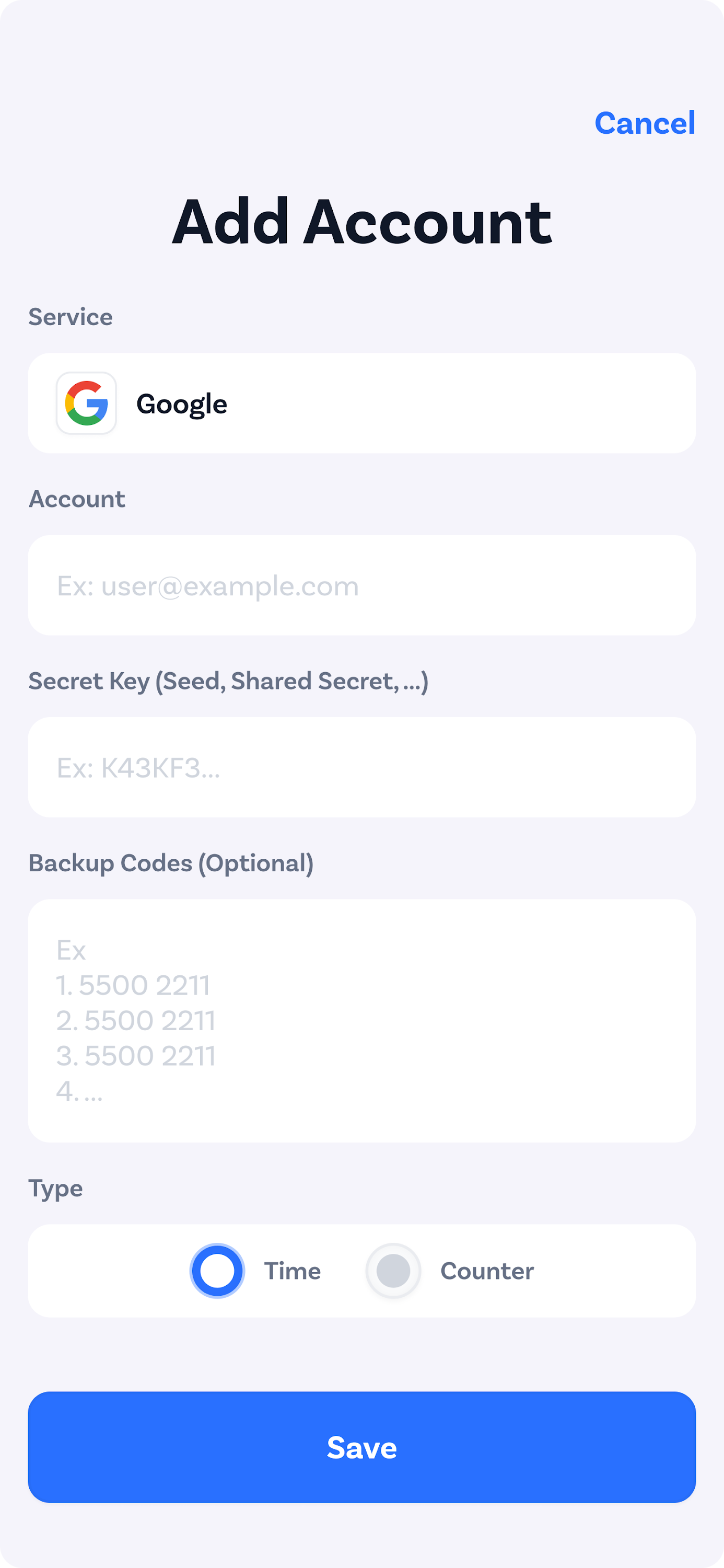 اسکرین شات 2 برنامه Authenticator Secure App
