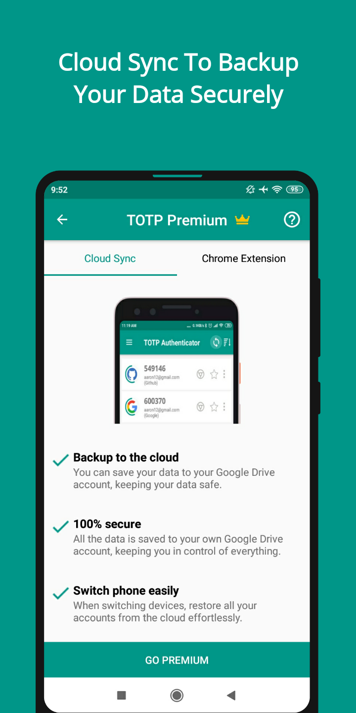 اسکرین شات 6 برنامه TOTP Authenticator – 2FA Cloud