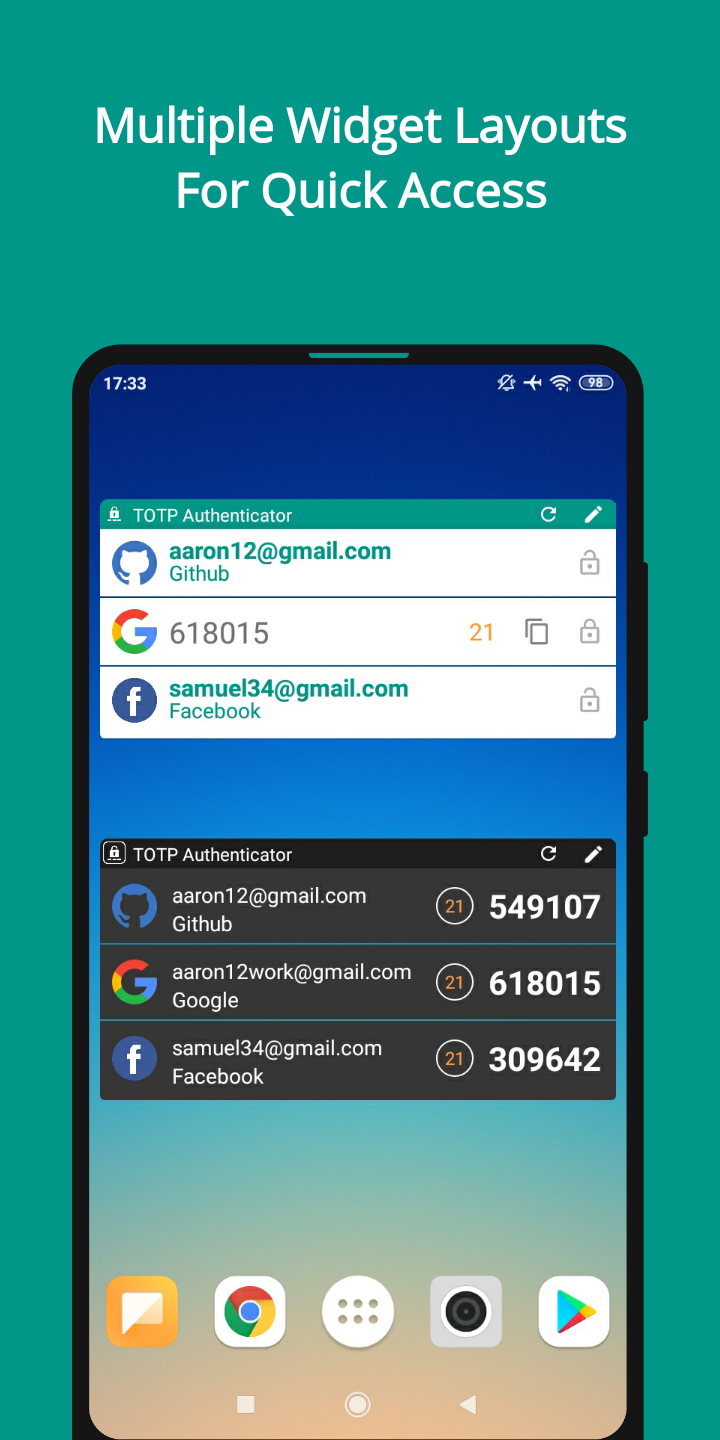 اسکرین شات 3 برنامه TOTP Authenticator – 2FA Cloud