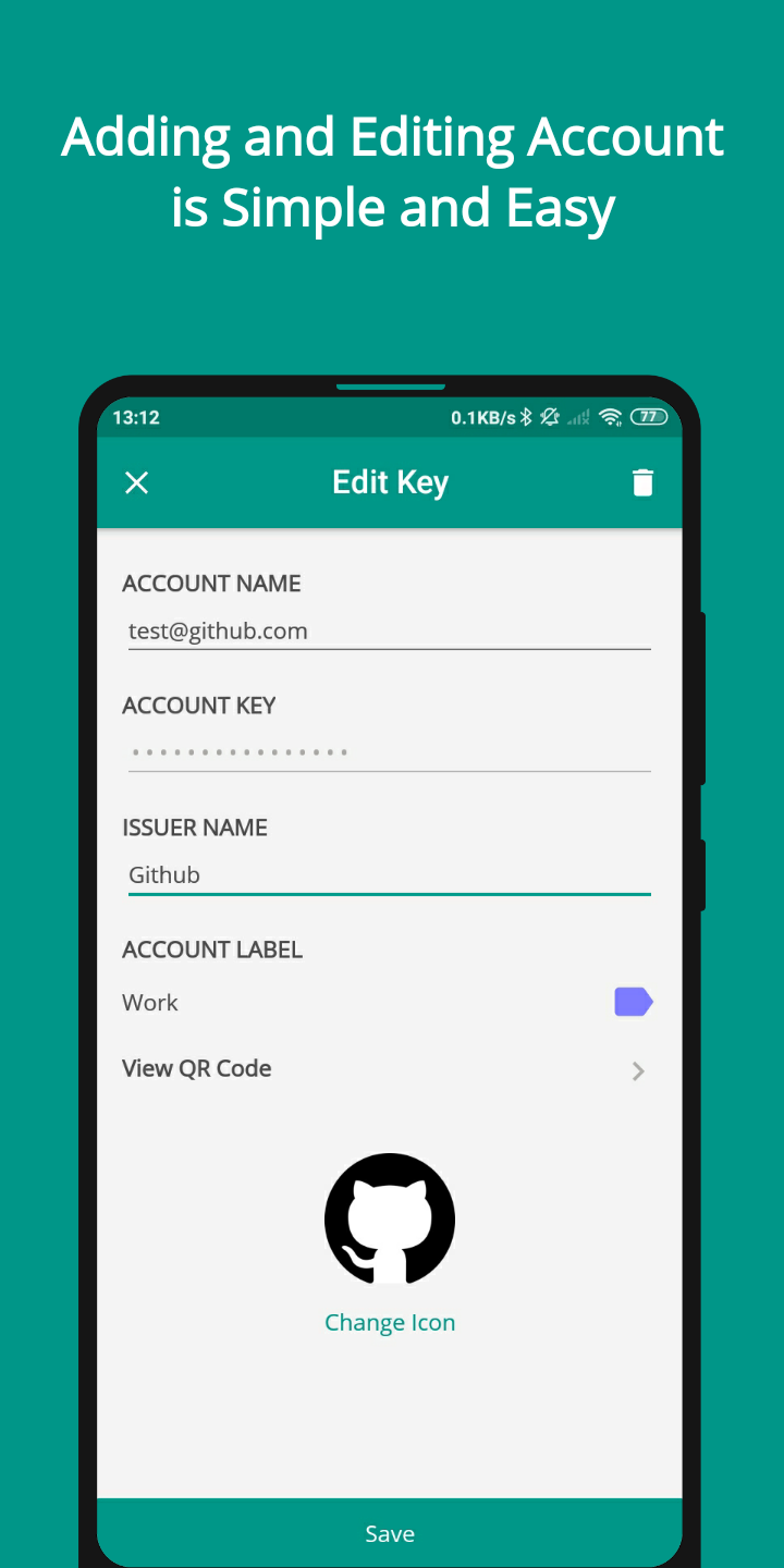 اسکرین شات 8 برنامه TOTP Authenticator – 2FA Cloud