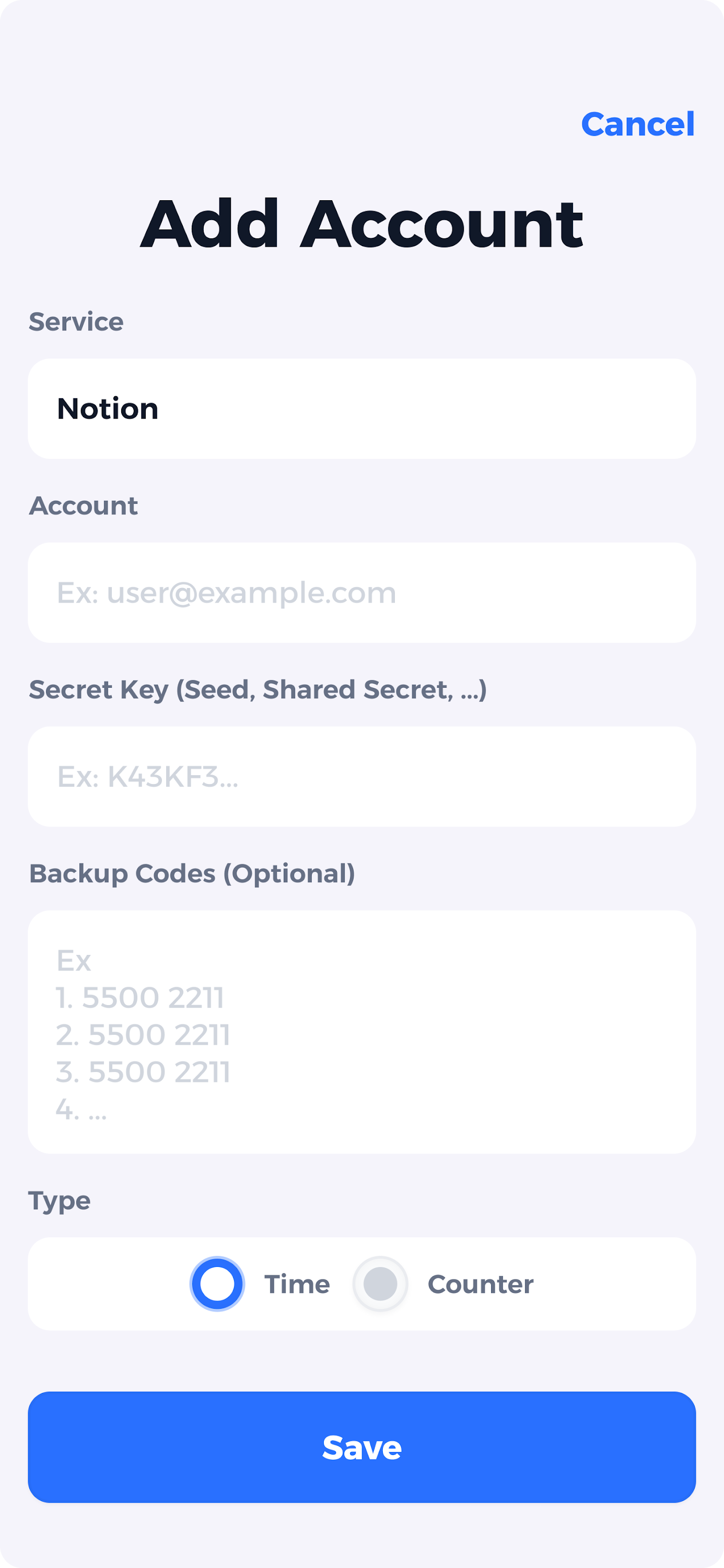 اسکرین شات 5 برنامه Authenticator App: 2FA QR Code