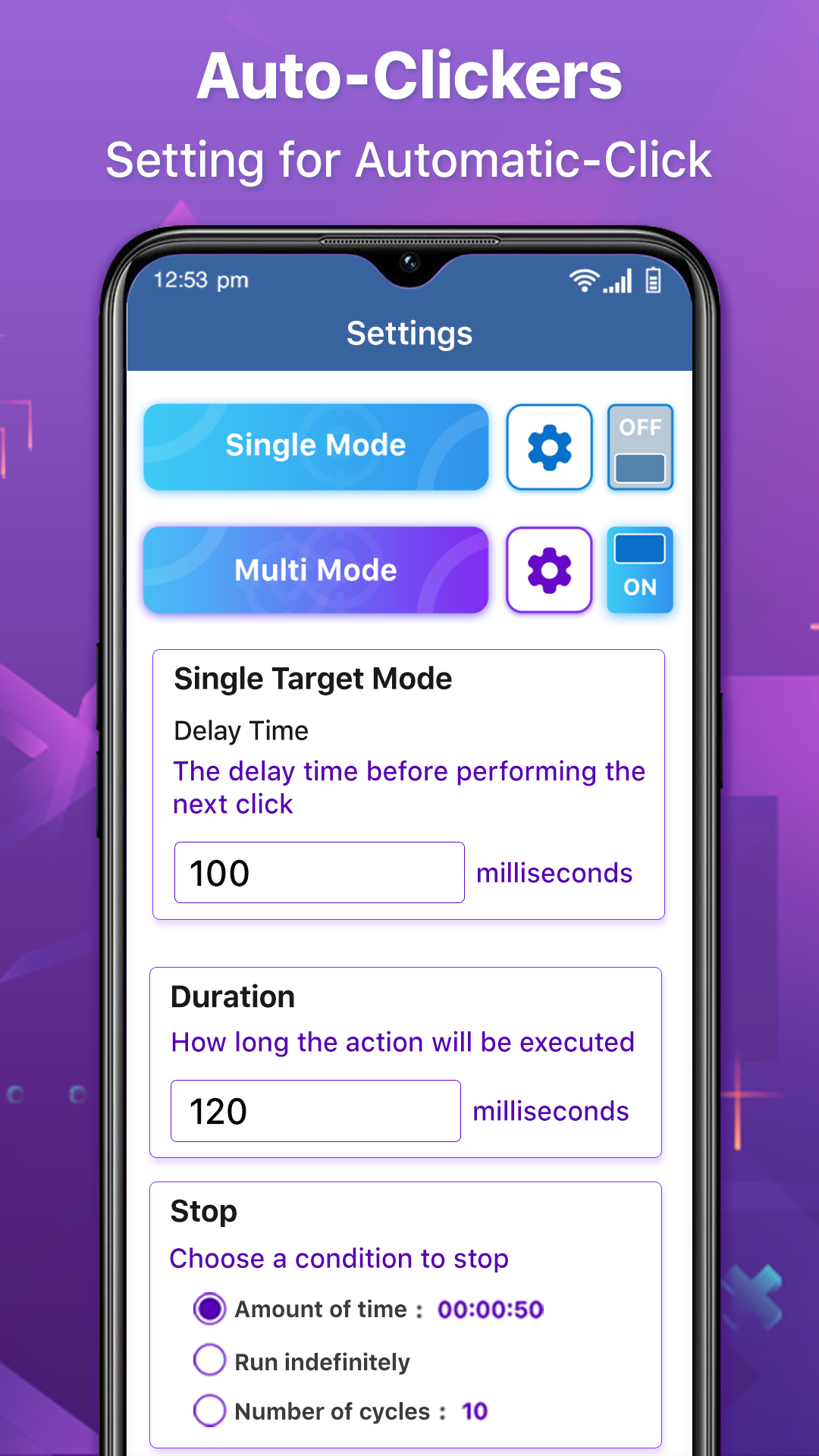 اسکرین شات 2 برنامه Auto clickers Automate clicks