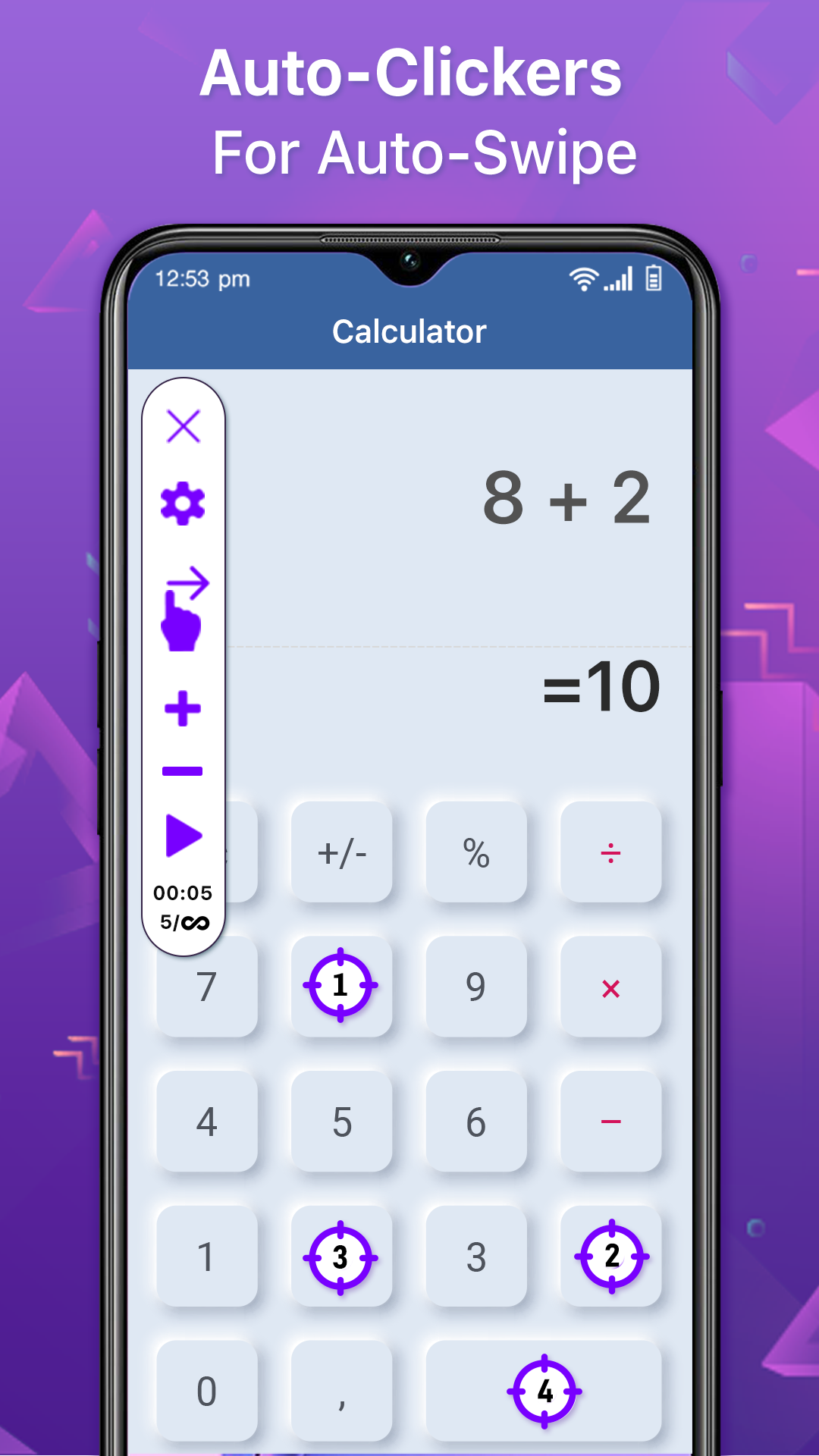 اسکرین شات 4 برنامه Auto clickers Automate clicks