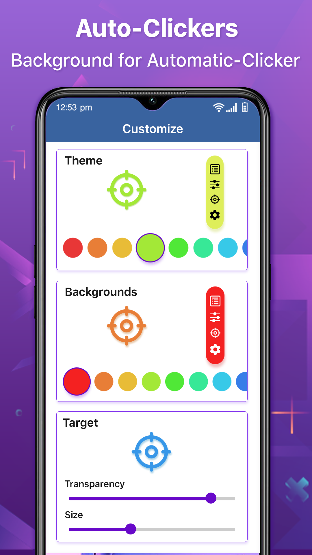 اسکرین شات 1 برنامه Auto clickers Automate clicks