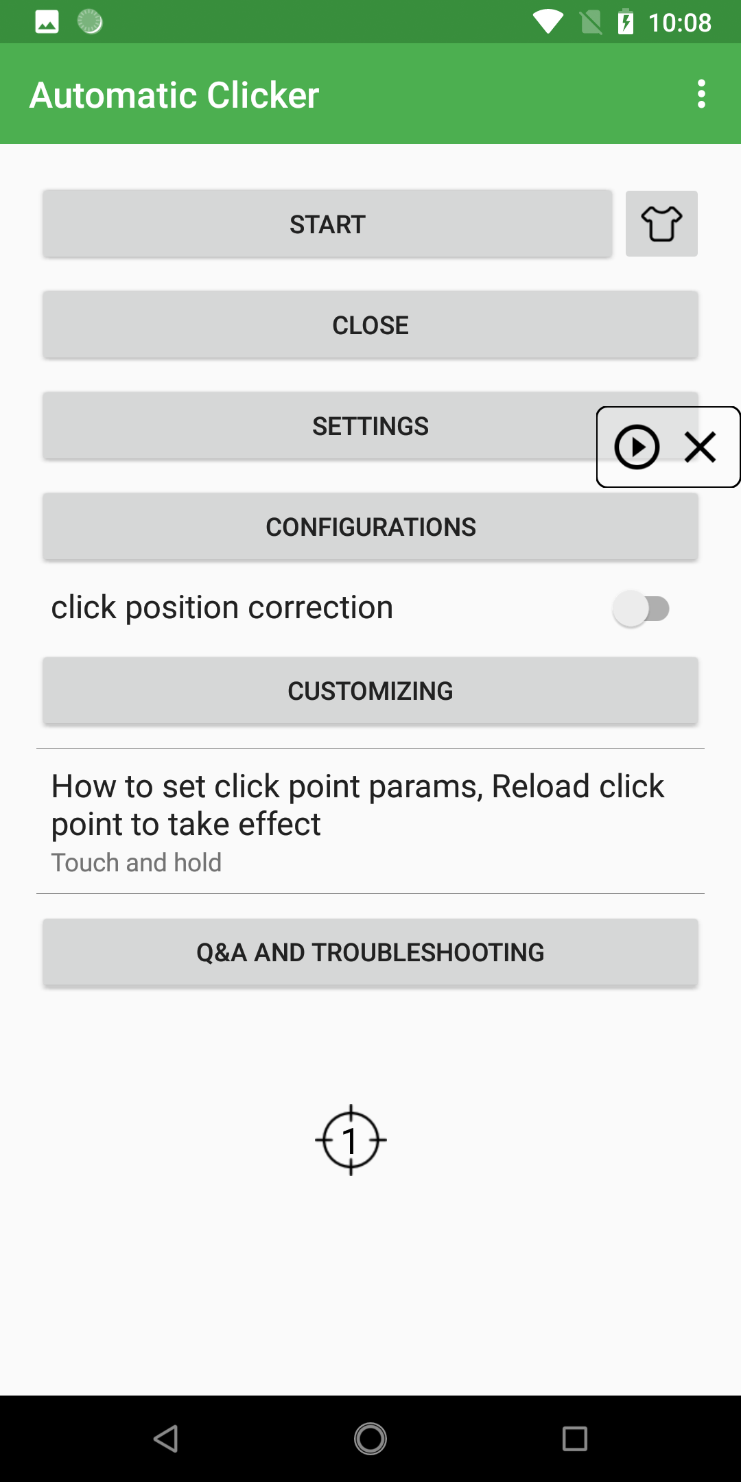 اسکرین شات 2 برنامه Simple Auto Clicker