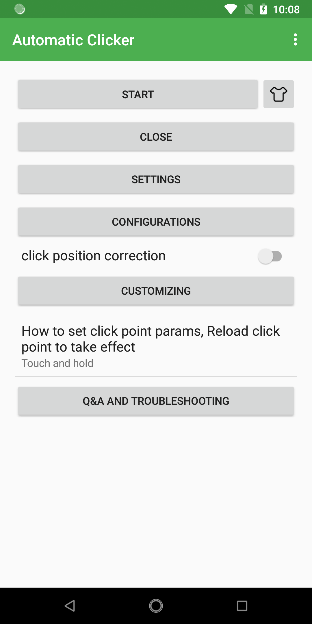 اسکرین شات 1 برنامه Simple Auto Clicker