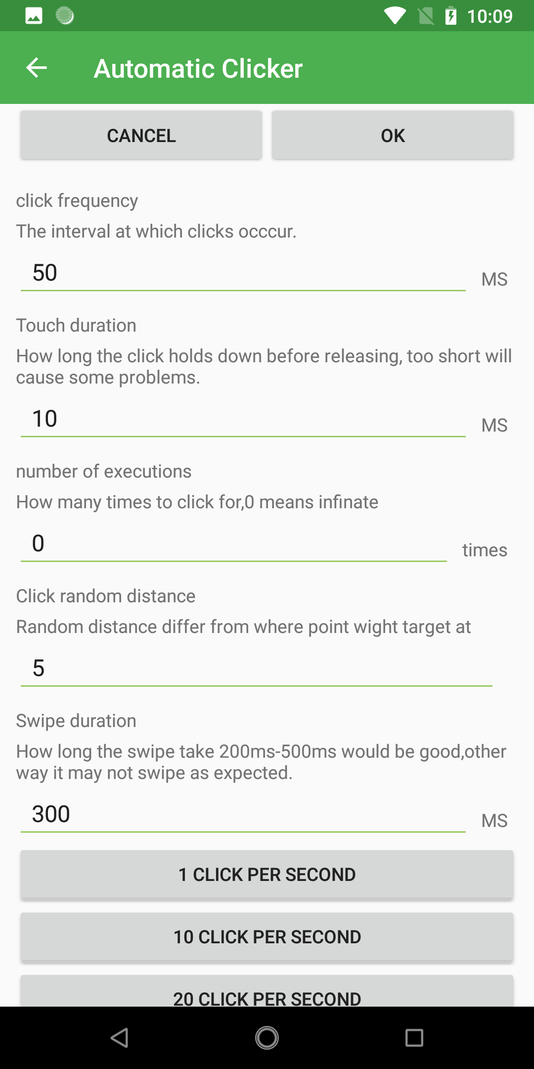 اسکرین شات 4 برنامه Simple Auto Clicker