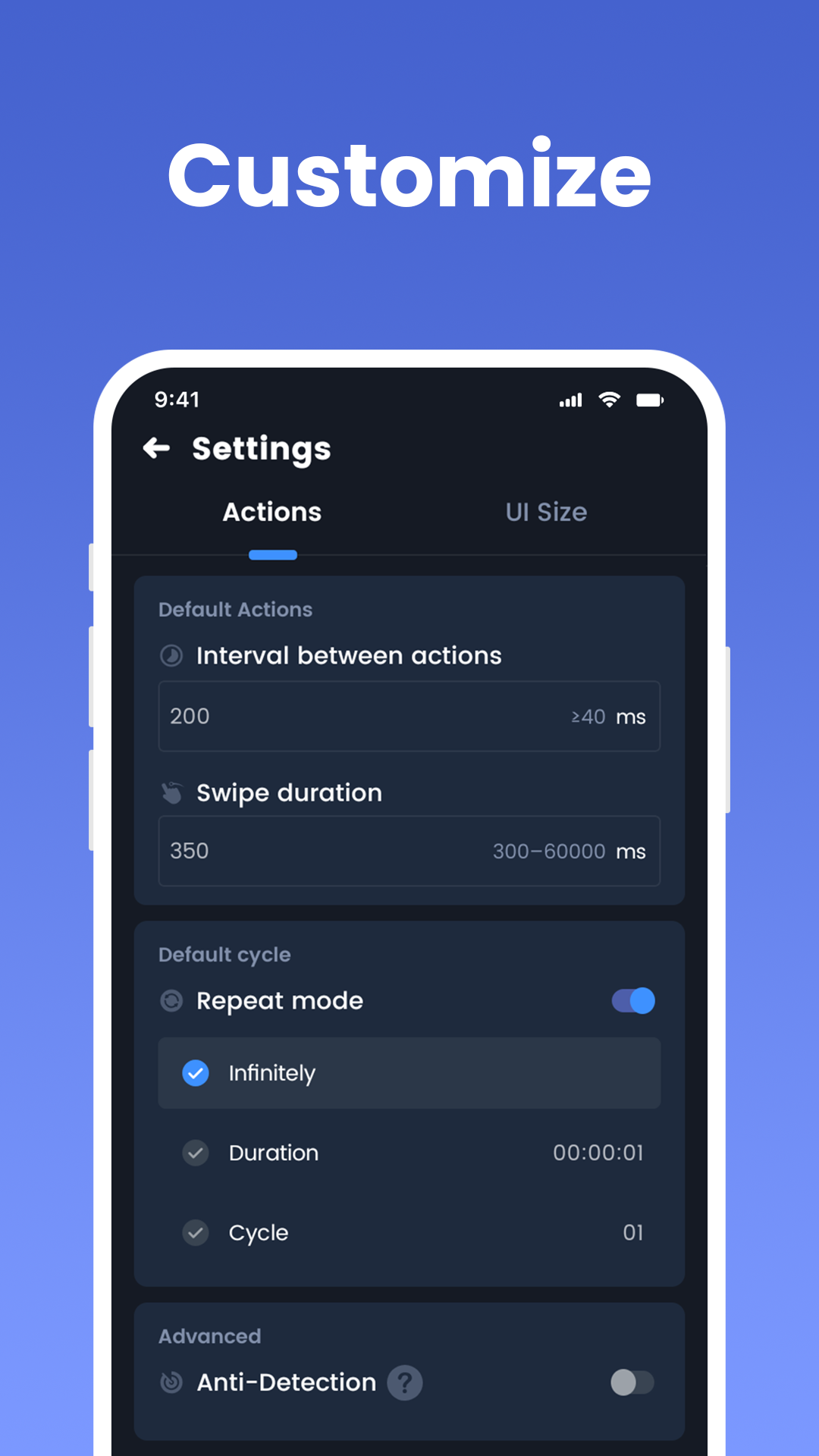 اسکرین شات 5 برنامه Auto Clicker App - Auto Tapper