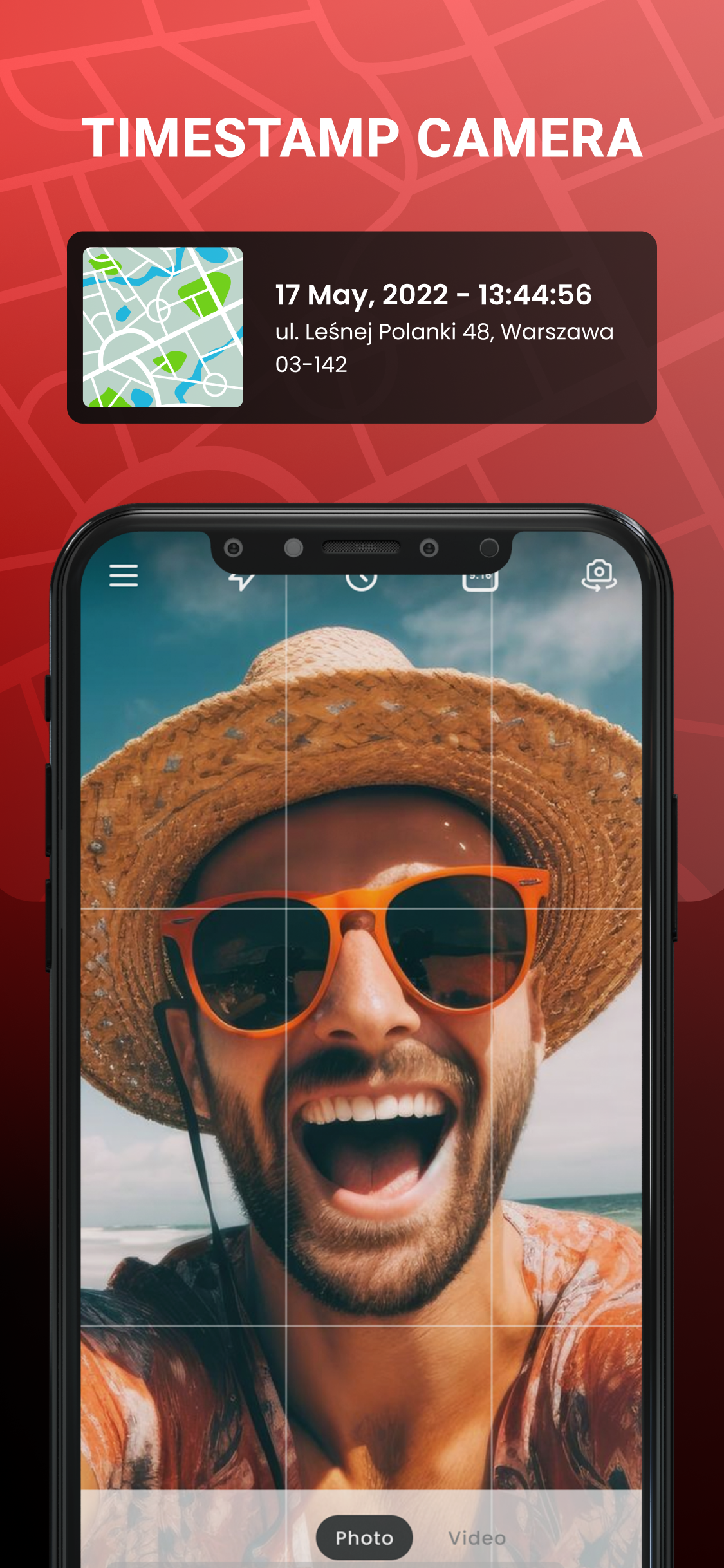اسکرین شات 2 برنامه GPS Camera with Time Stamp