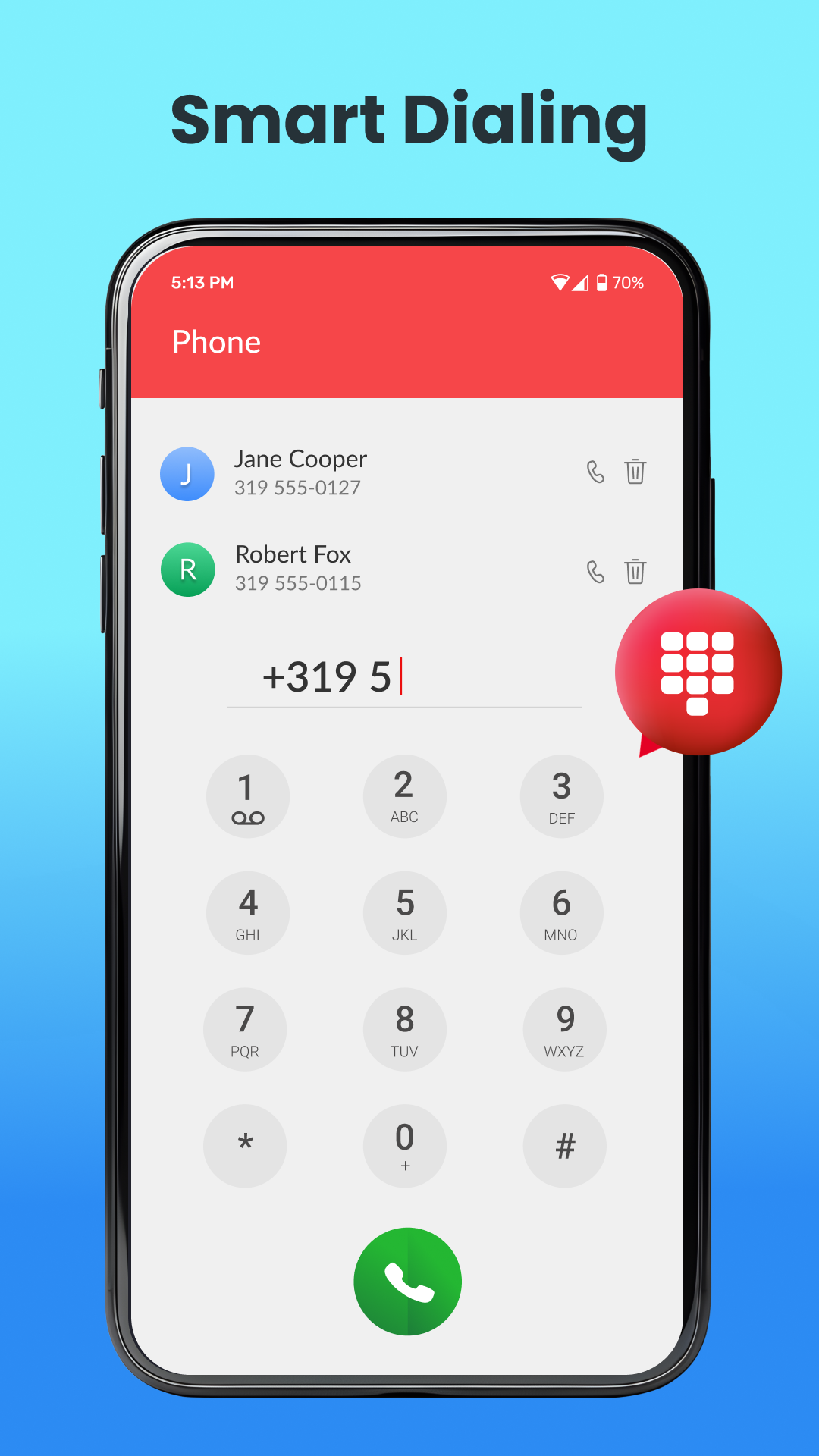 اسکرین شات 1 برنامه Phone Dialer & Contacts App