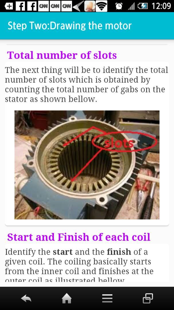 اسکرین شات 3 برنامه Motor Rewinding