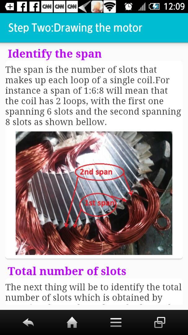اسکرین شات 4 برنامه Motor Rewinding