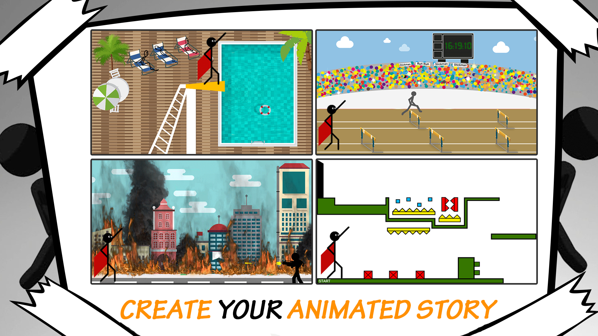 اسکرین شات 3 بازی Superhero Cartoon Video Maker