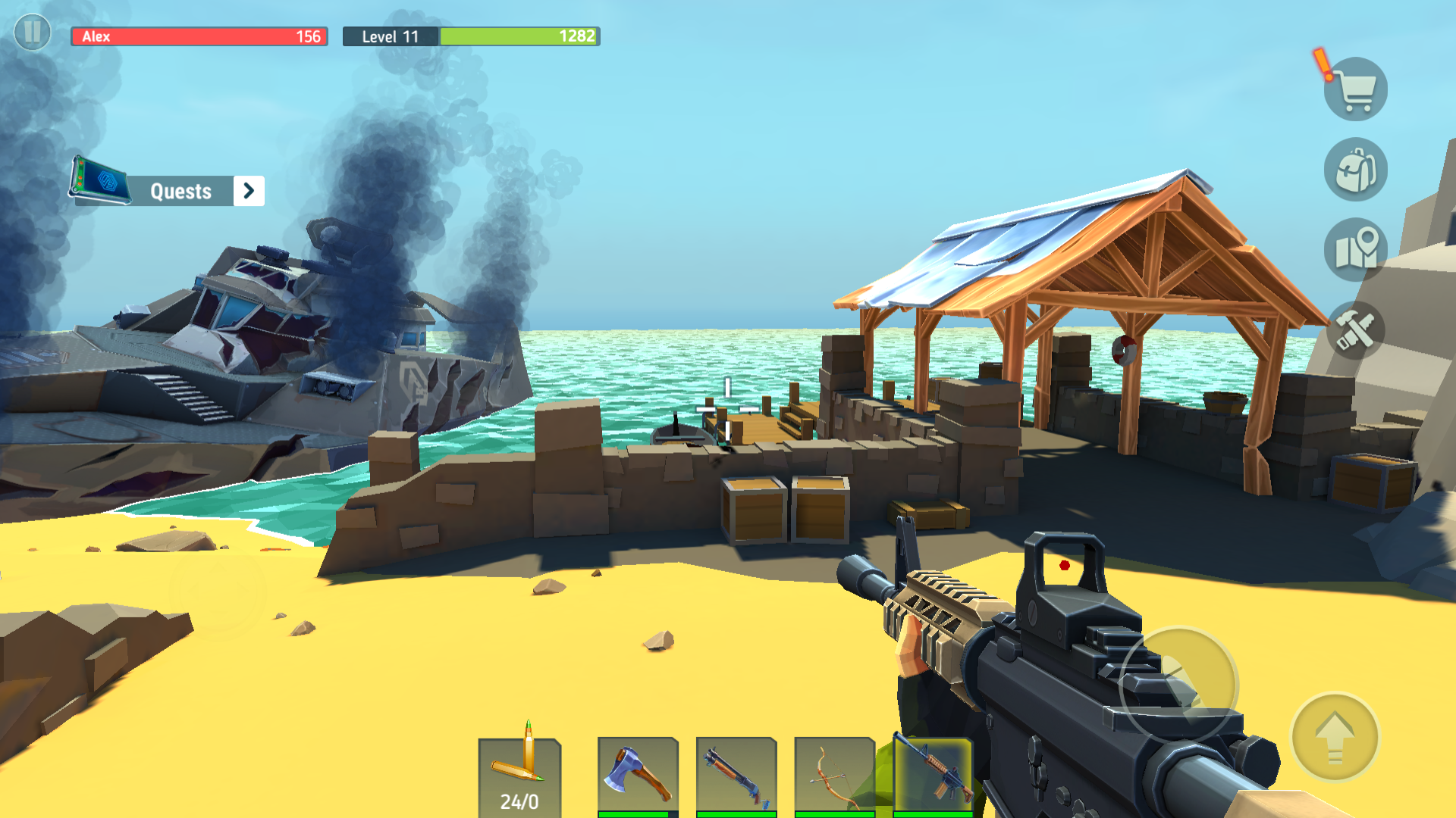 اسکرین شات 2 بازی TEGRA: Zombie survival island