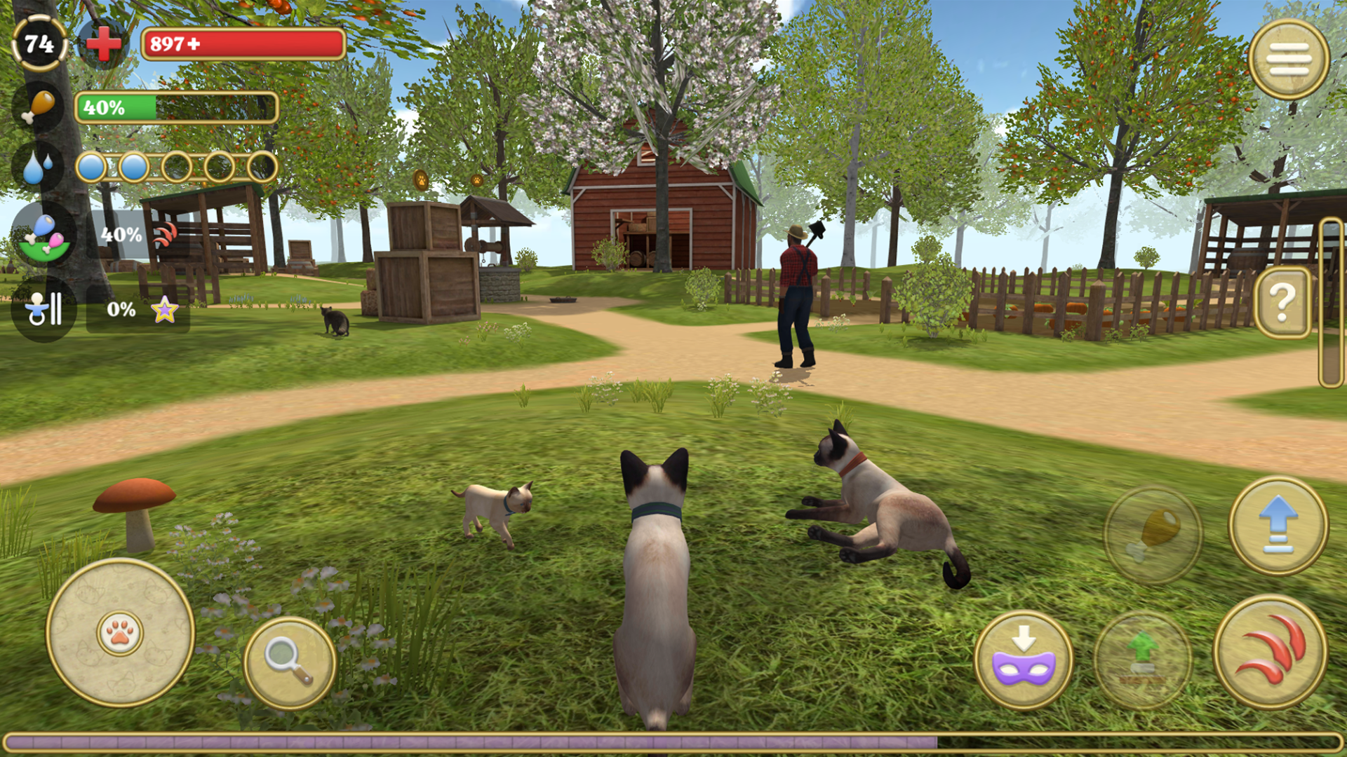 اسکرین شات 1 بازی Cat Simulator : Kitties Family