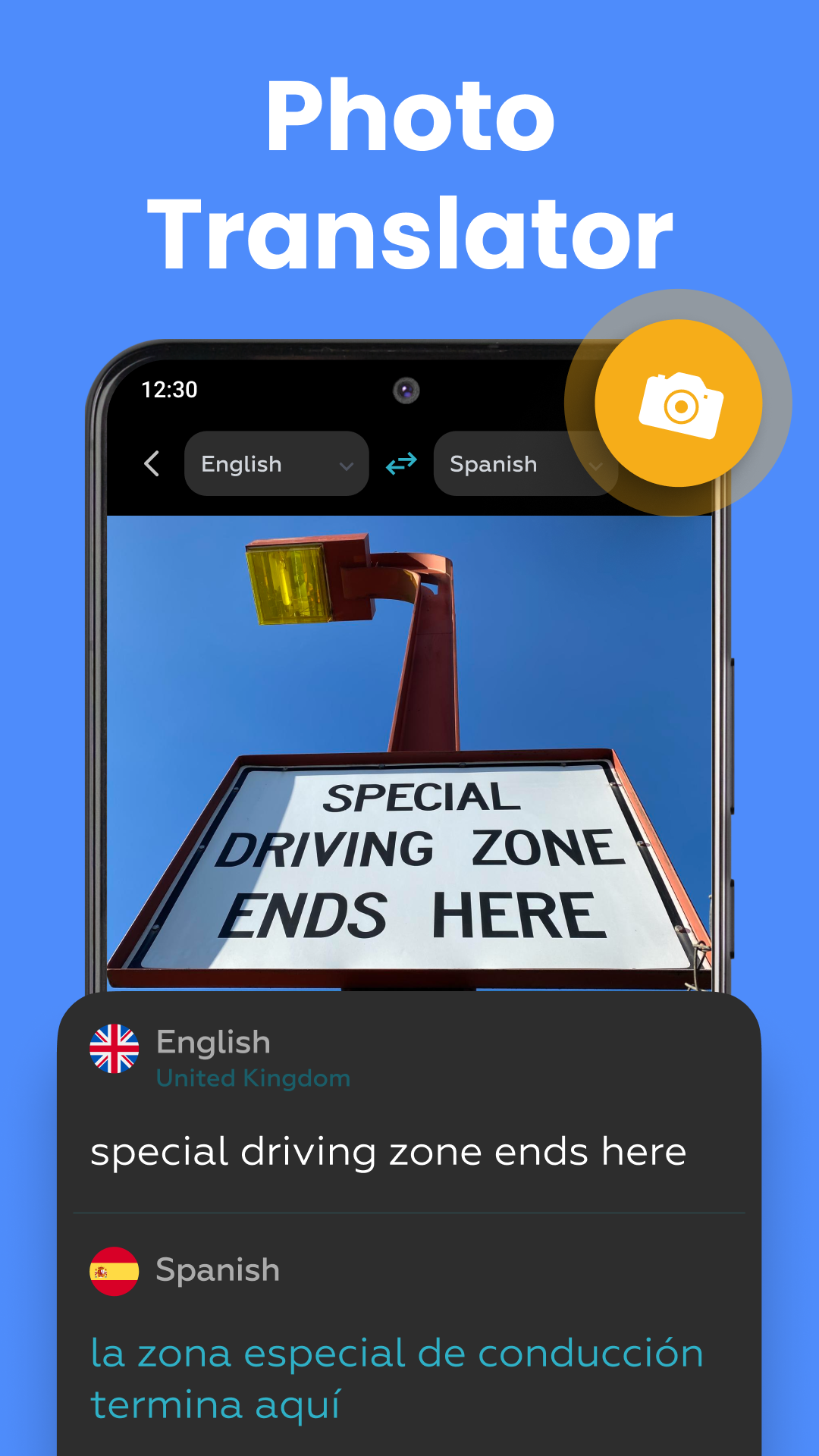 اسکرین شات 5 برنامه AI Voice Translator: Translate