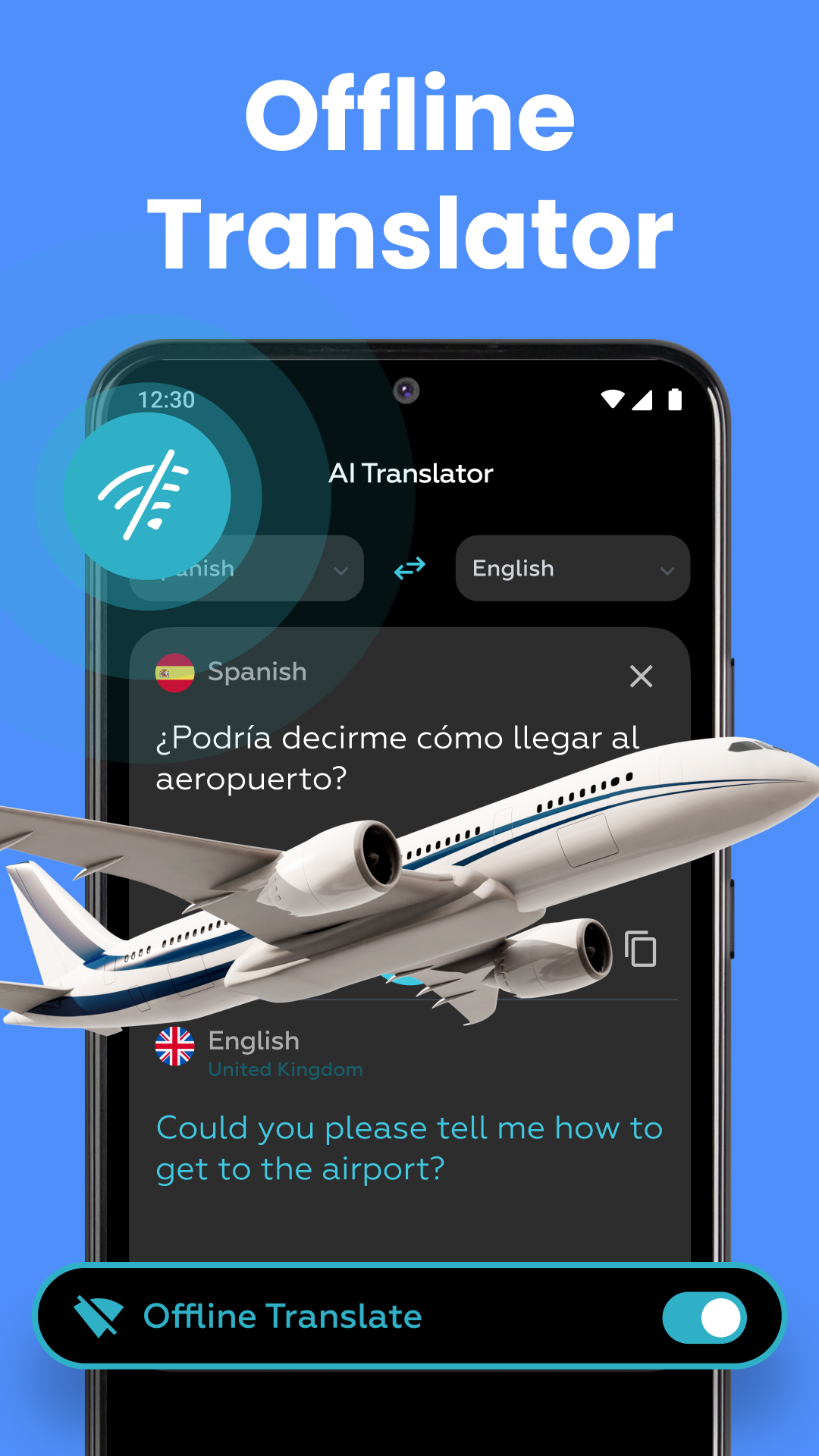اسکرین شات 6 برنامه AI Voice Translator: Translate