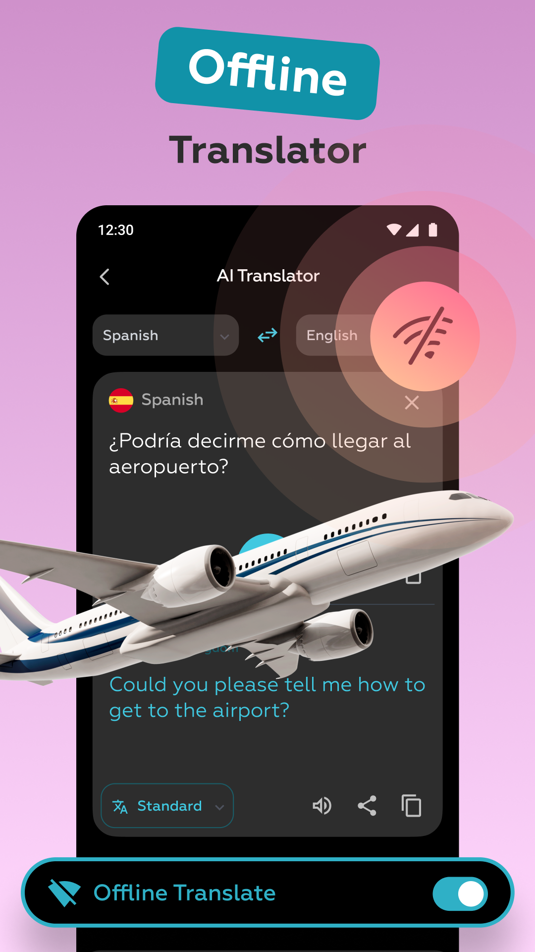 اسکرین شات 7 برنامه AI Voice Translator: Translate