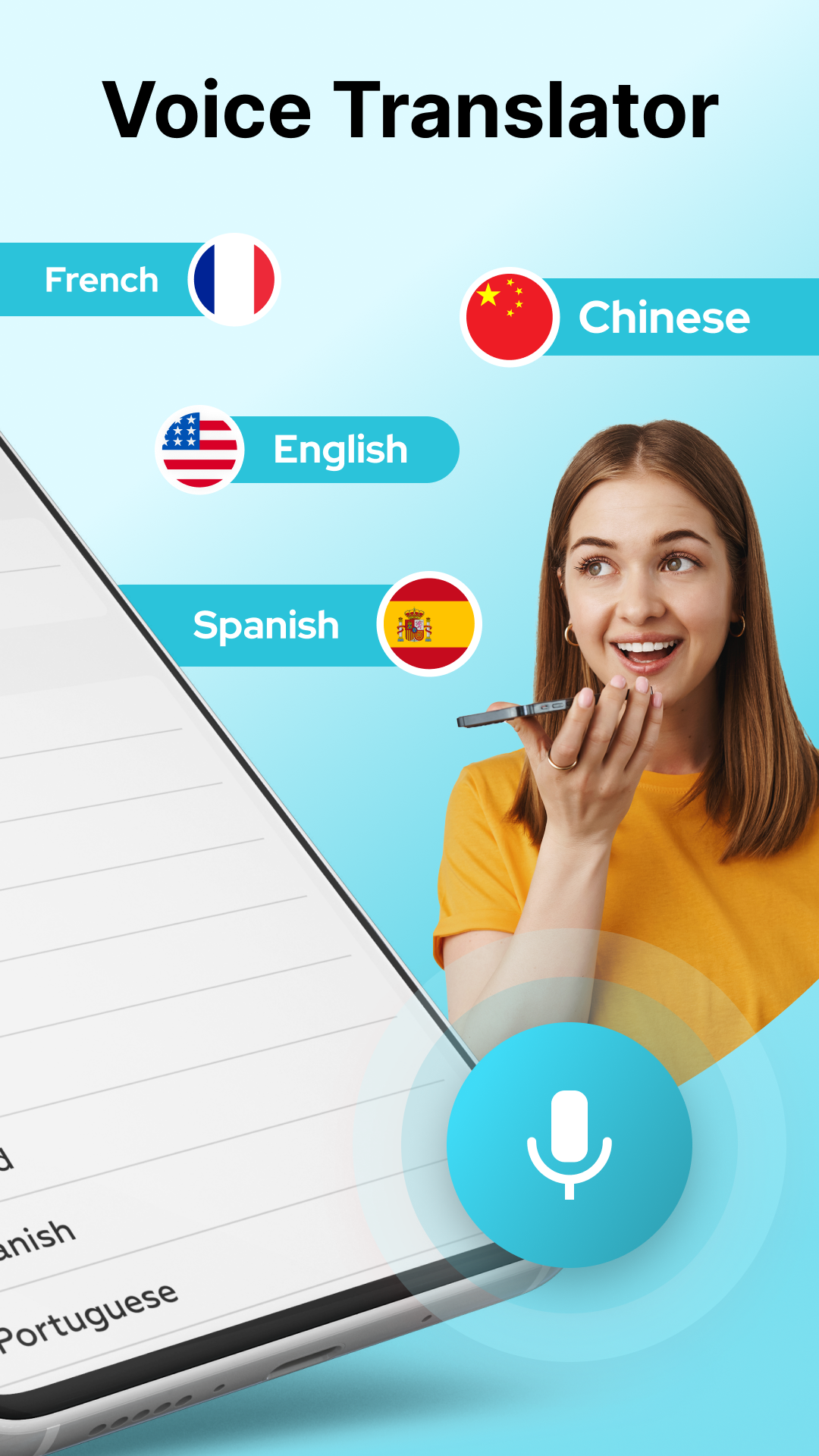 اسکرین شات 2 برنامه Voice Translator All Language