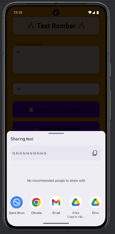 اسکرین شات 4 برنامه Text Bomber – Copy & Share