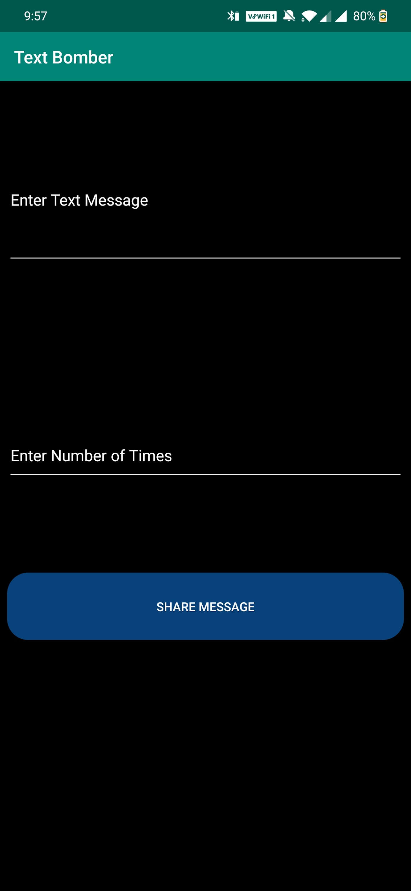 اسکرین شات 4 برنامه Text Bomber