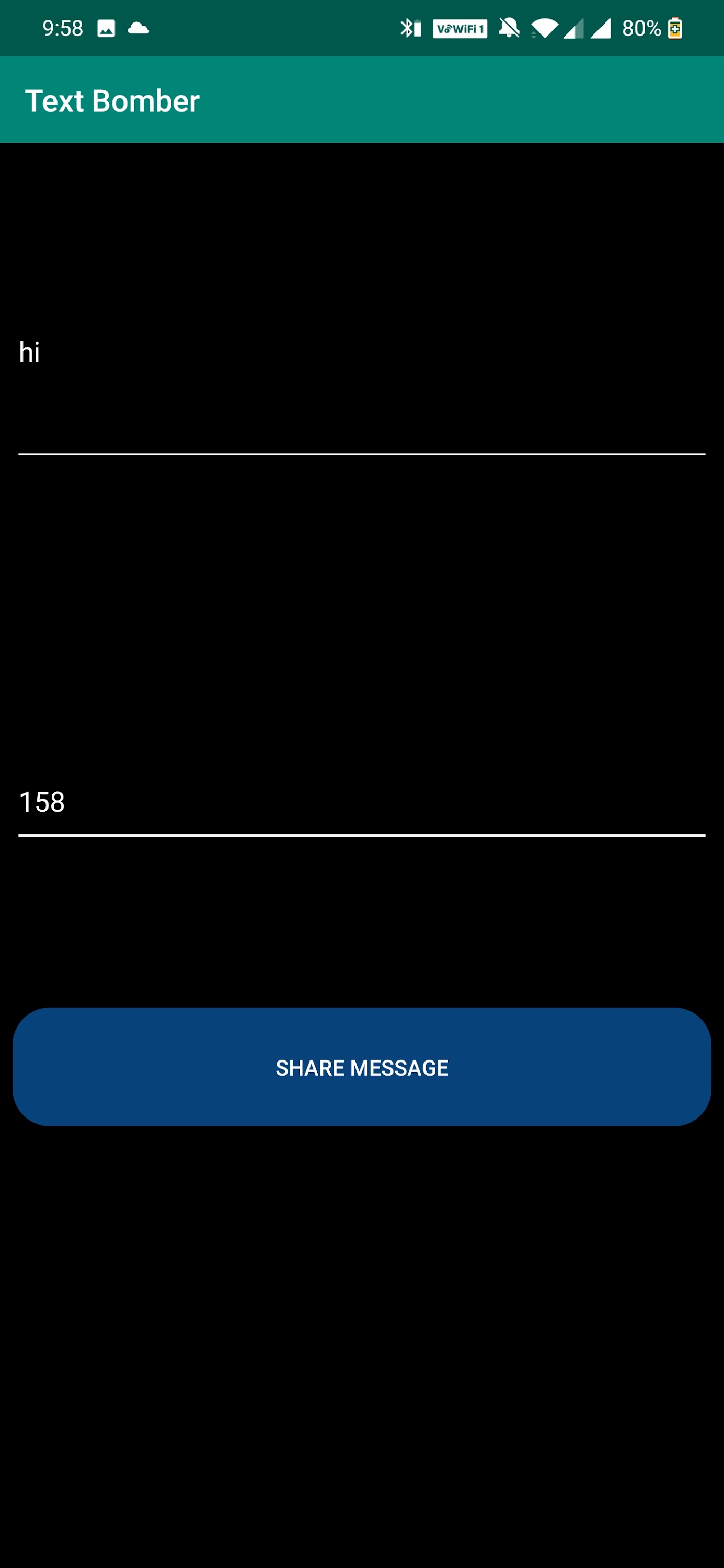 اسکرین شات 3 برنامه Text Bomber