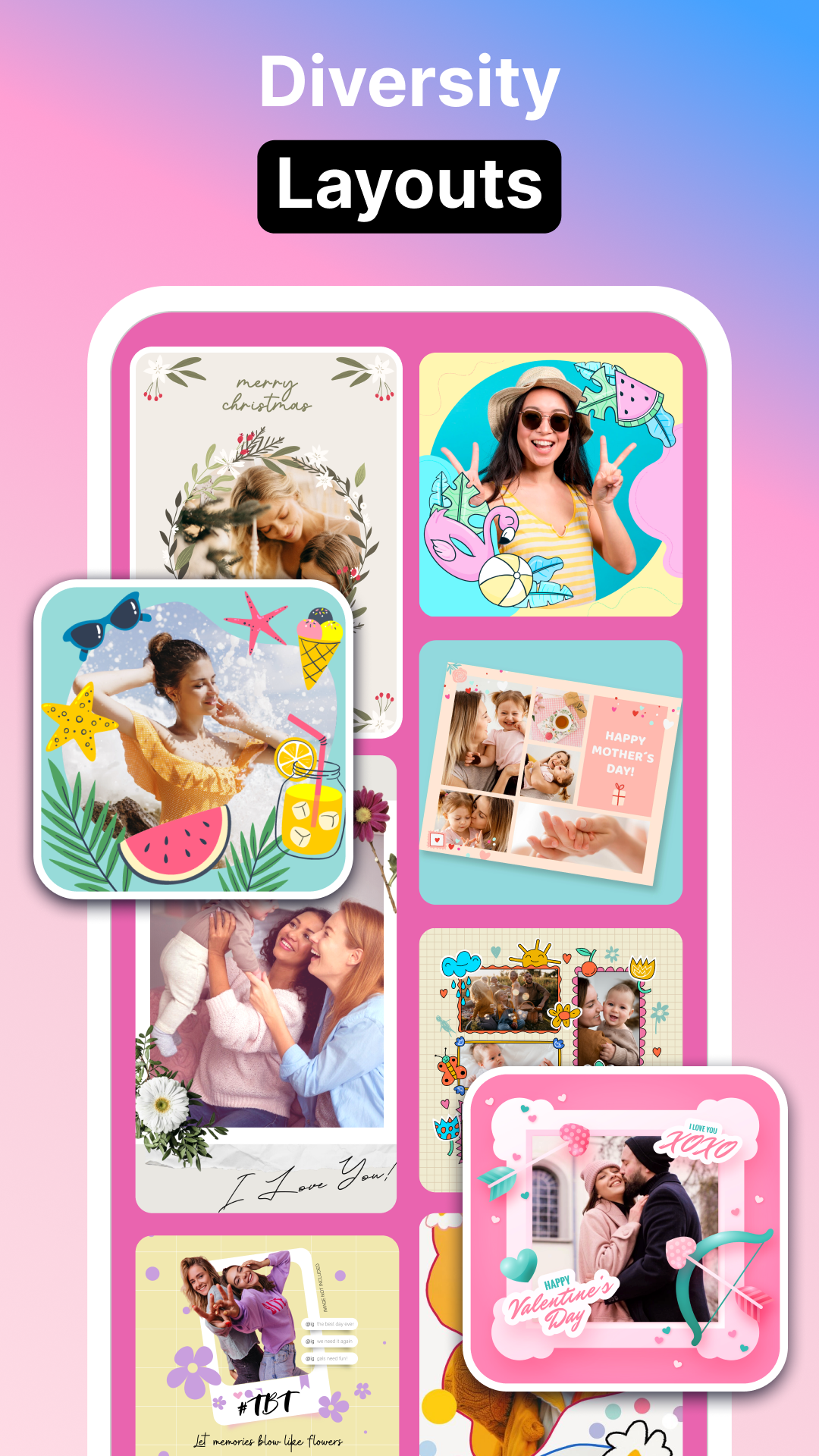 اسکرین شات 2 برنامه Photo Collage - Photo Editor