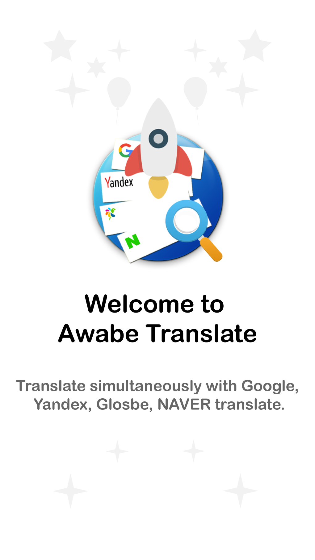 اسکرین شات 1 برنامه Awabe Translate All Languages