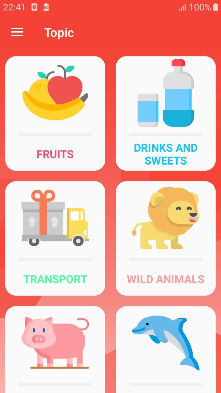اسکرین شات 6 برنامه English for Kids - Awabe