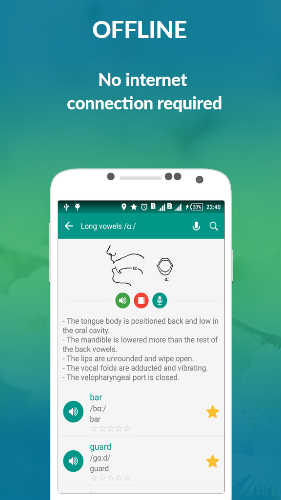 اسکرین شات 8 برنامه English Pronunciation - Awabe