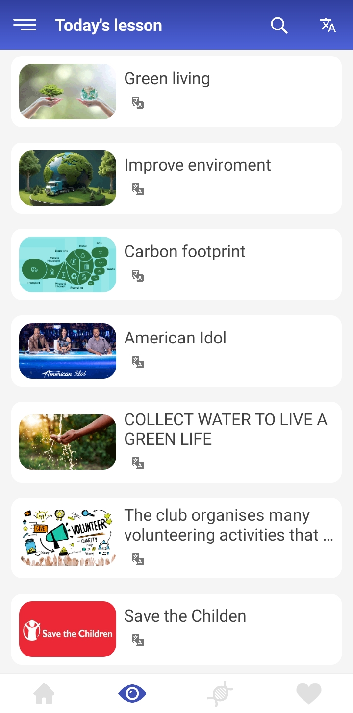 اسکرین شات 3 برنامه English reading - Awabe