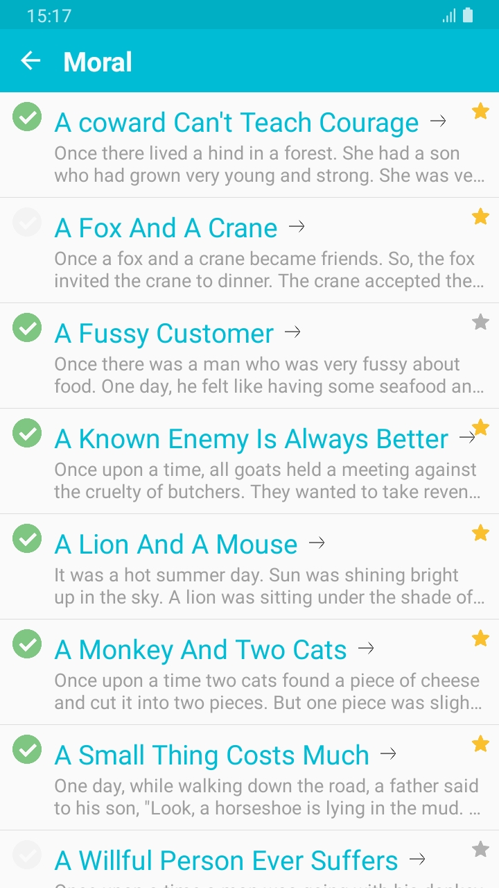 اسکرین شات 2 برنامه English Story, English Reading