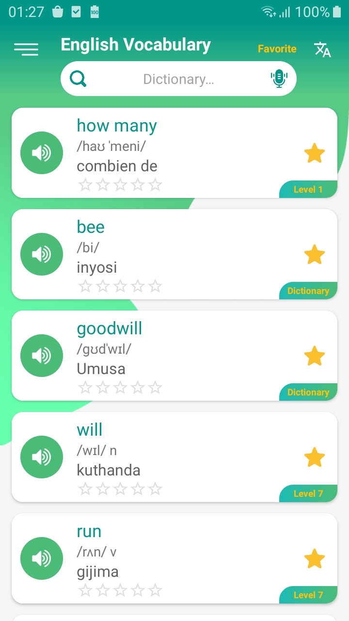 اسکرین شات 5 برنامه English vocabulary daily