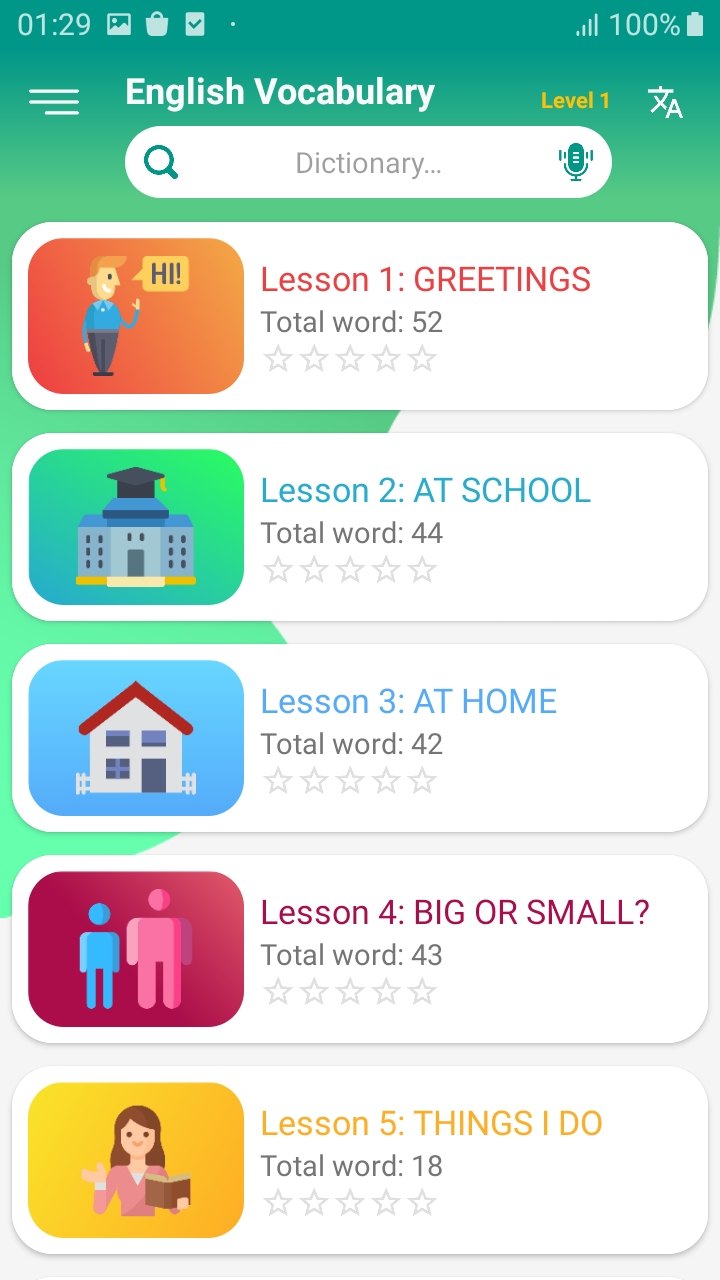 اسکرین شات 3 برنامه English vocabulary daily