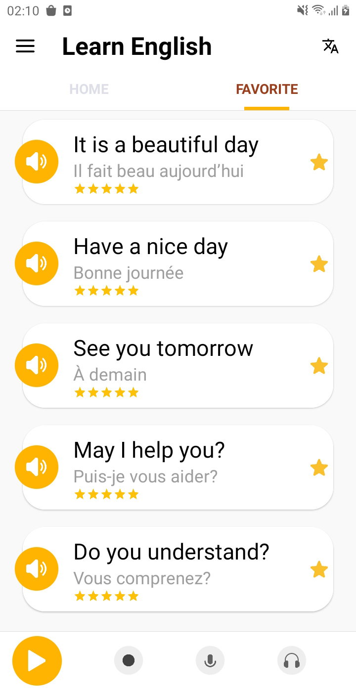 اسکرین شات 6 برنامه Learn Languages - Awabe