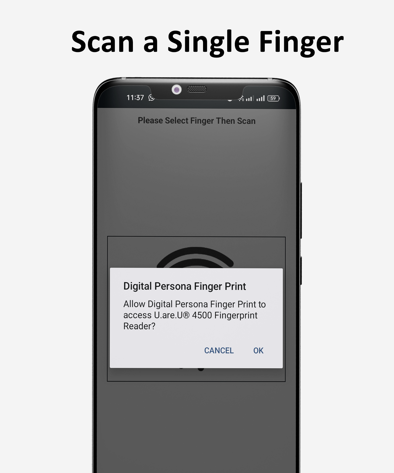 اسکرین شات 7 برنامه Biometric USB Fingerprint Scan