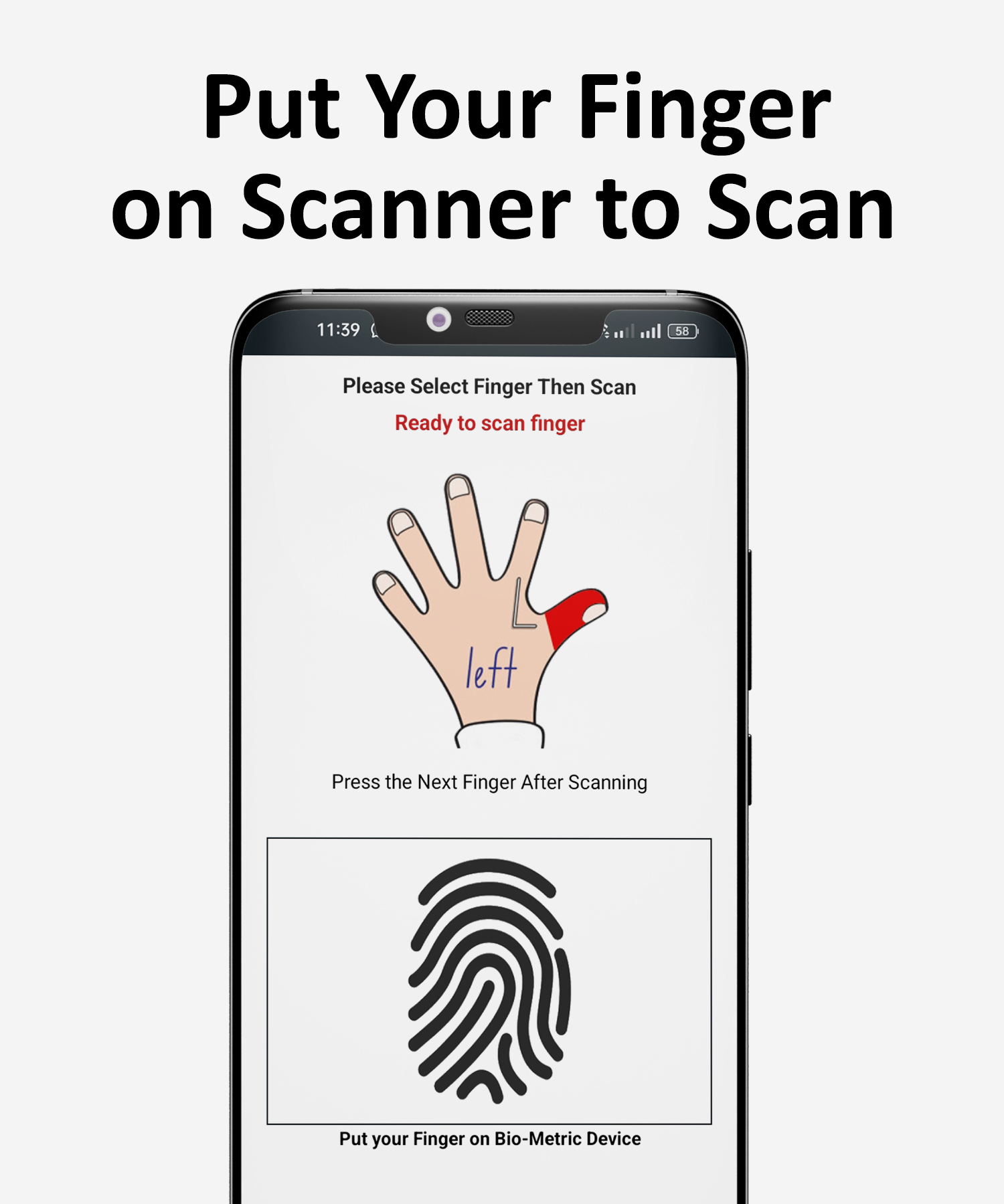 اسکرین شات 2 برنامه Biometric USB Fingerprint Scan
