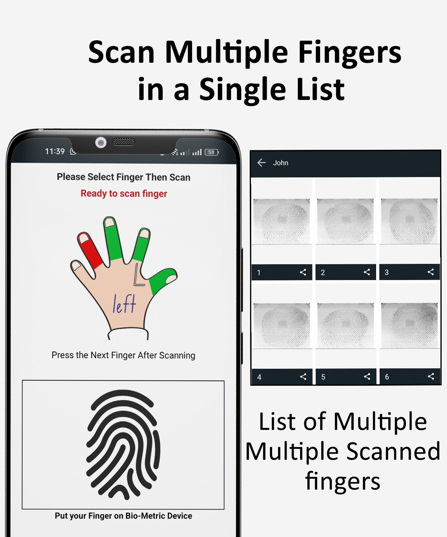 اسکرین شات 4 برنامه Biometric USB Fingerprint Scan