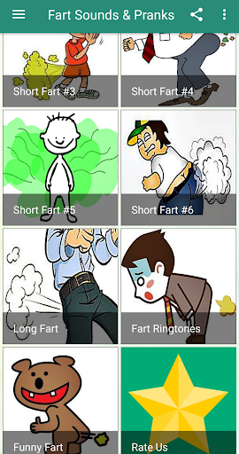 اسکرین شات 2 برنامه Fart Sounds Prank App - Funny Noises & Soundboard