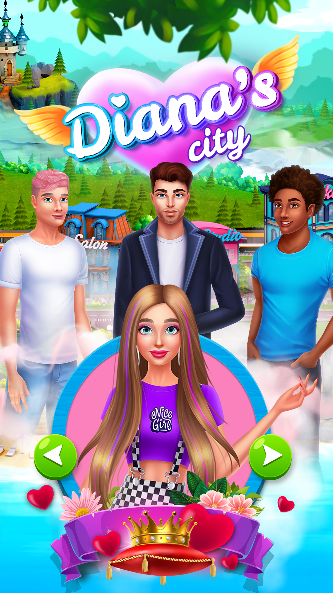 اسکرین شات 1 بازی Diana's city-fashion & beauty