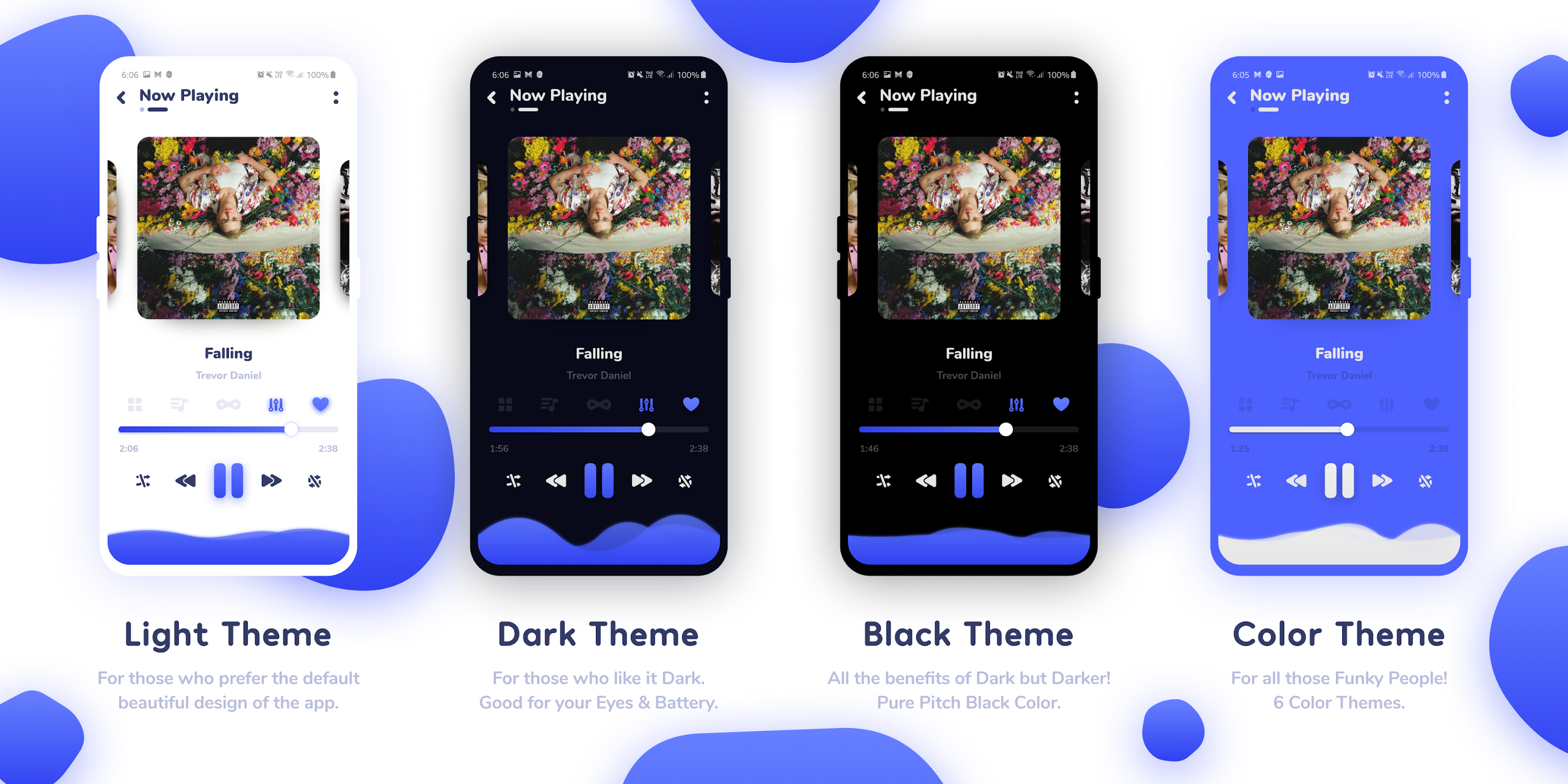 اسکرین شات 4 برنامه NYX Music Player- Offline MP3