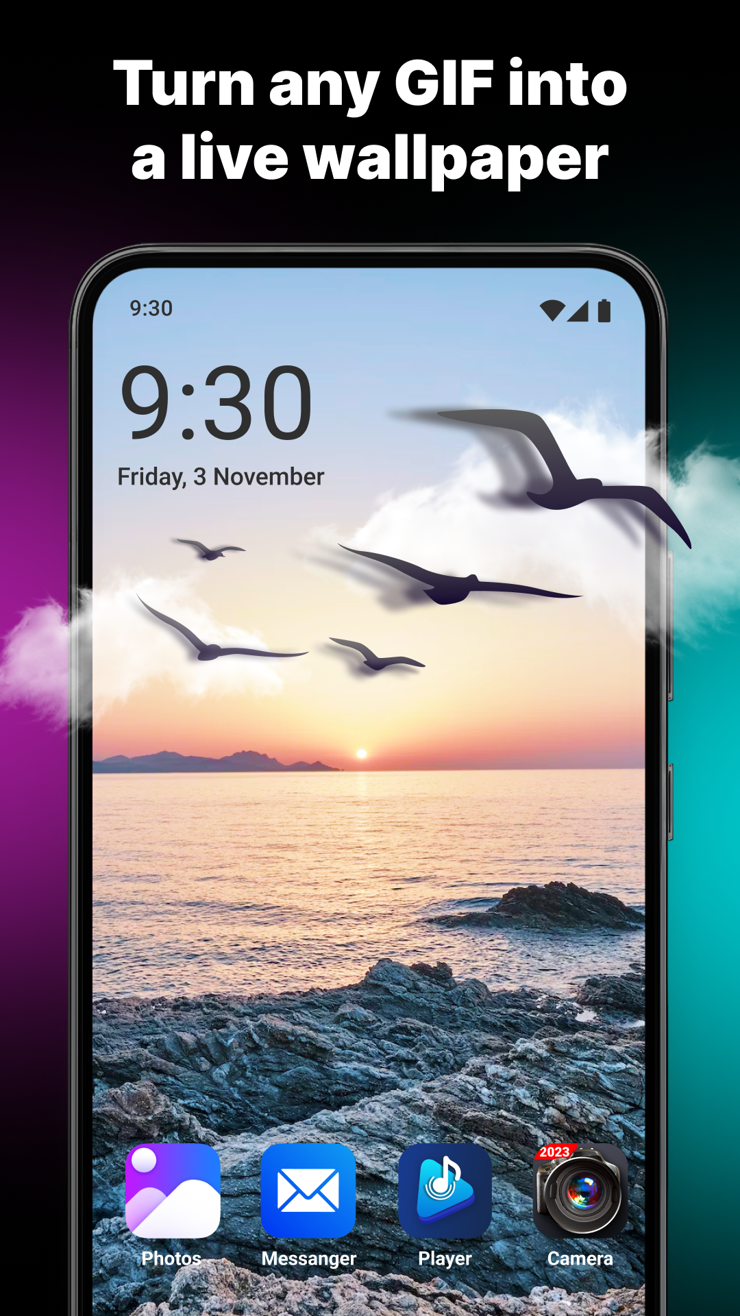 اسکرین شات 2 برنامه GIF Live Wallpaper
