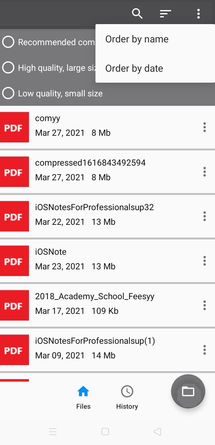 اسکرین شات 5 برنامه PDF Small - Compress PDF