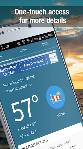 اسکرین شات 4 برنامه Weather Widget by WeatherBug: Alerts & Forecast
