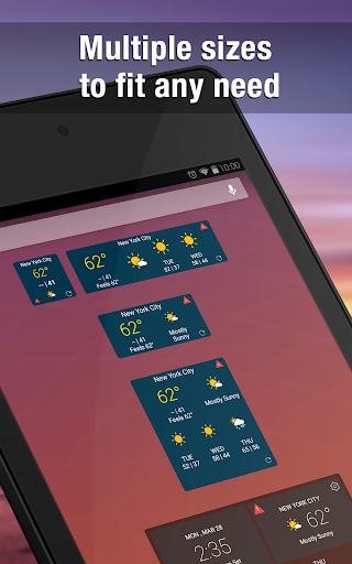 اسکرین شات 8 برنامه Weather Widget by WeatherBug: Alerts & Forecast