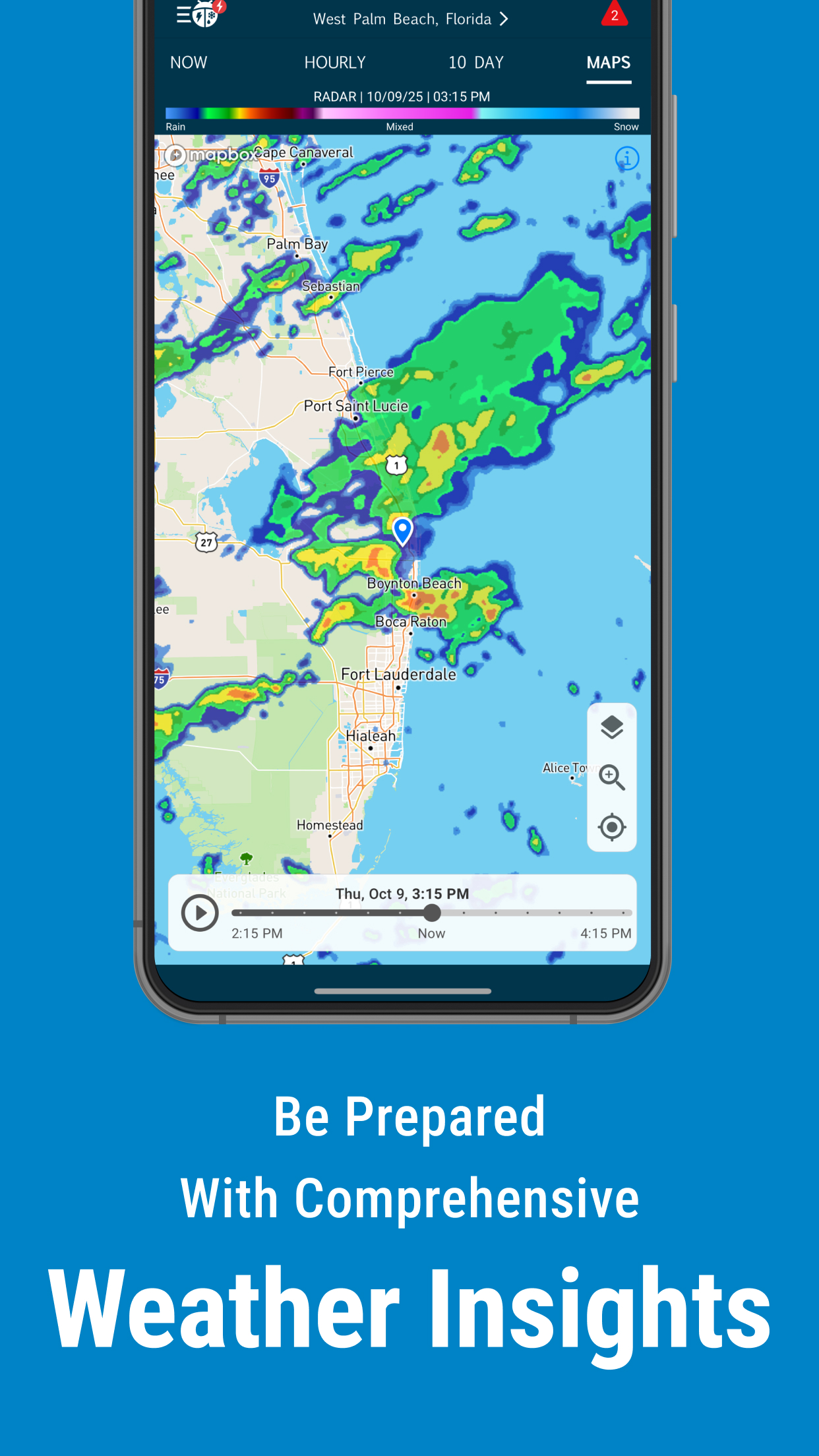 اسکرین شات 6 برنامه WeatherBug: Weather Forecast