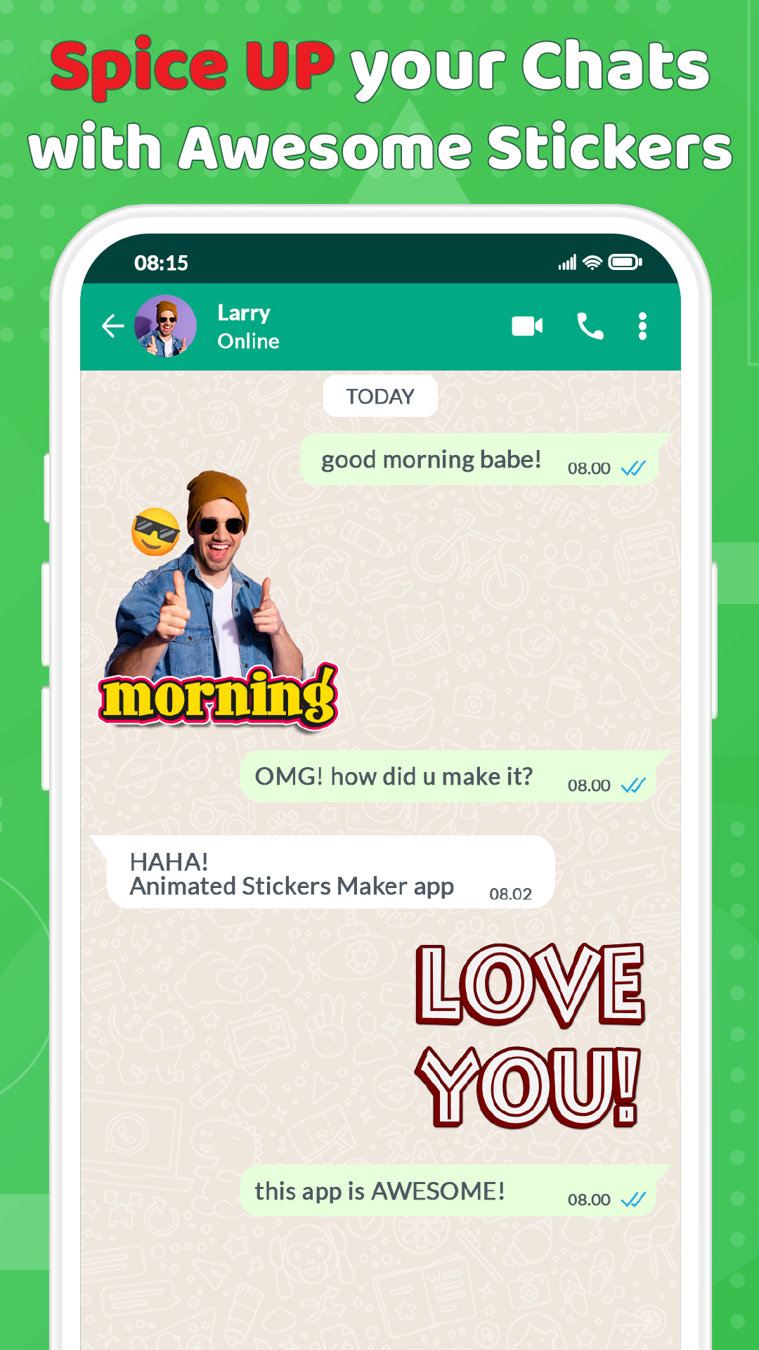 اسکرین شات 6 برنامه WASticker Animated Stickers