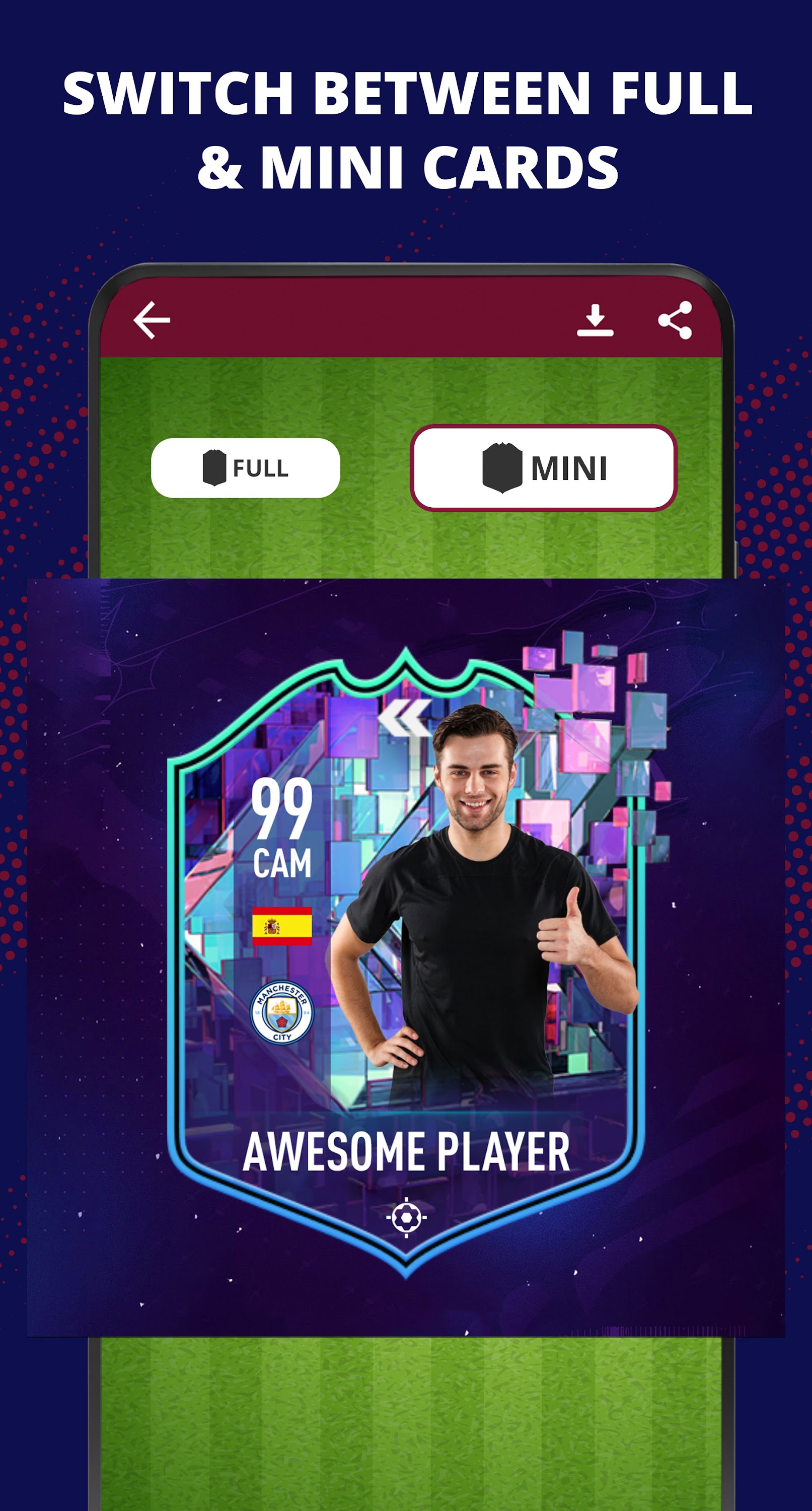 اسکرین شات 7 برنامه FUT Card Creator 24