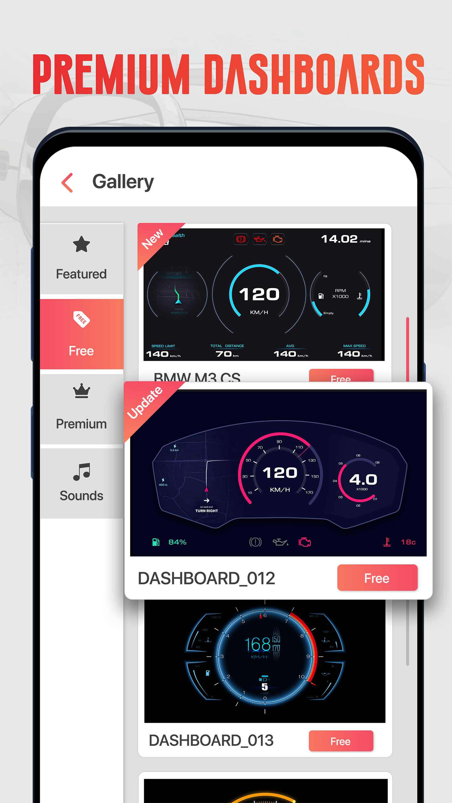 اسکرین شات 2 برنامه GPS Speedometer OBD2 Dashboard
